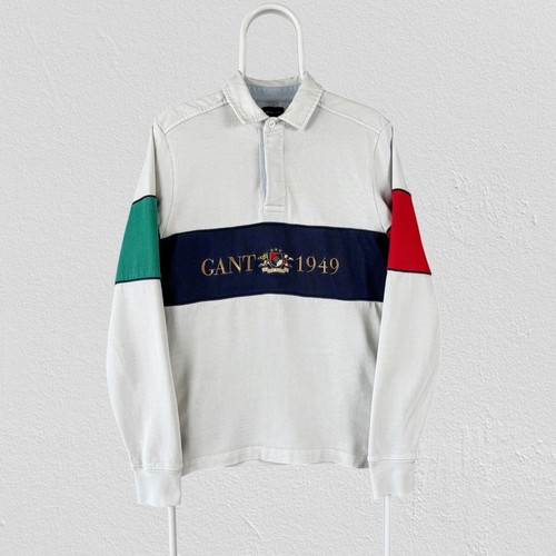 Gant white colourblock rugby - white,