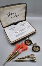 Vintage Boxed Stratton "Double Top" Cufflinks/Darts & Tie Clip Set