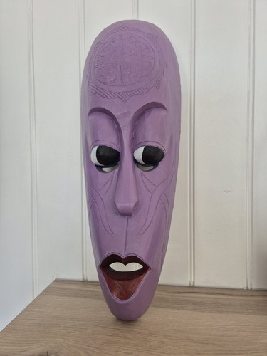 African mask wood 5 - mask, 19.5"