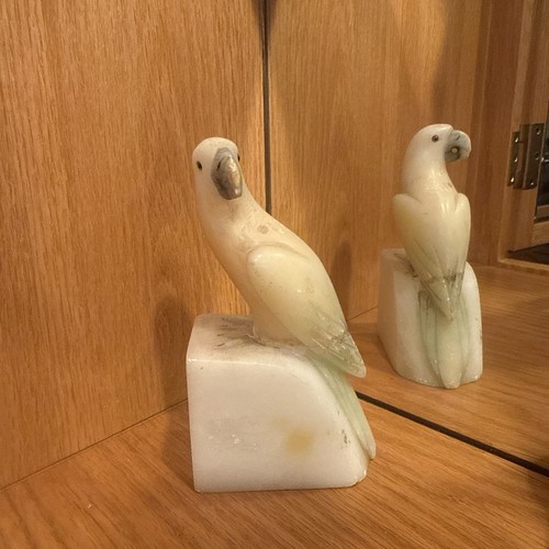 Vintage hand carved alabaster - hand-carved,