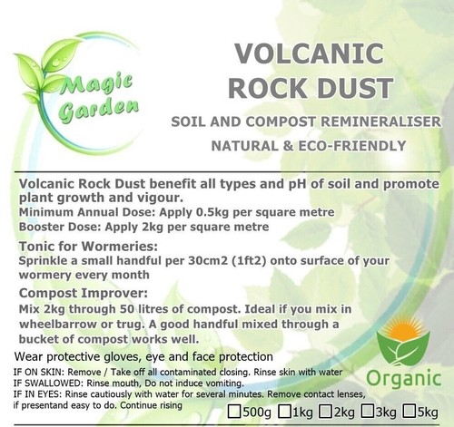 Volcanic rock dust organic - dust,