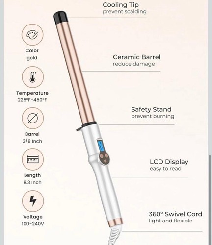 Hair curling wand - curling, tongs