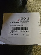 1x Protec Fire 6000/SSR/VAD Red Wall Sounder & VAD. 3 available 