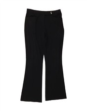 MARKS & SPENCER Womens Bootcut Casual Trousers UK 10 Small W32 L31 Black DI41