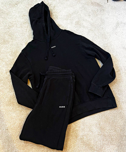 Hugo men black tracksuit - hugo,