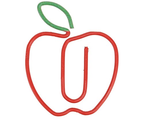 Apple paperclips 100pcs cute - 100pcs,