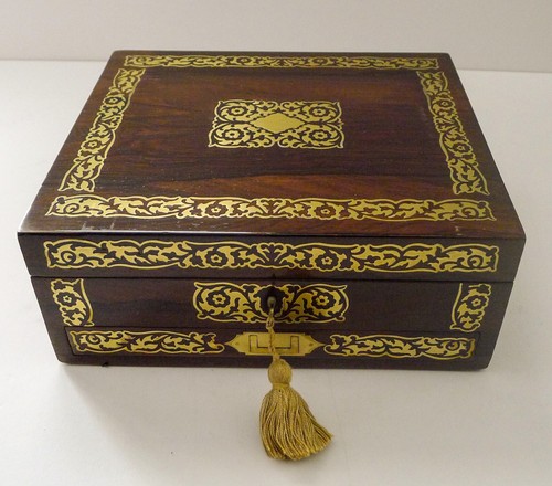 English regency rosewood desk - regency,