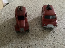 JOB LOT CORGI #405 BEDFORD FIRE TENDER AND DINKY STREAMLINED FIRE ENGINE