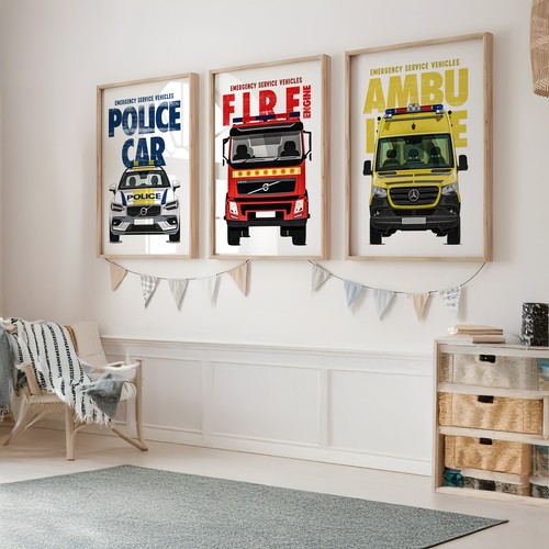 Emergency vehicles set 3 - emergency,