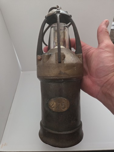 Antique miners lamp - miners,