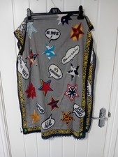 Moschino Cashmere Mix Grey Scarf