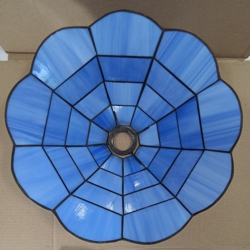 Blue tiffany style stained - style,