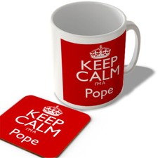 Keep Calm I'm a Pope - Mug and Coaster Set