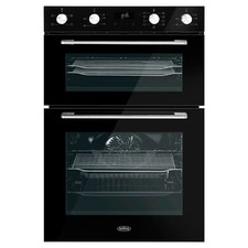 Belling 444411403 ComfortCook Built-In Electric Double Oven - Black   444411403