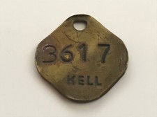 Kell Colliery Pit Check Token