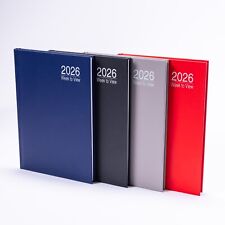 2026 A5 Week To View Diary Full Year Planner Organiser Hardback Cover With Times