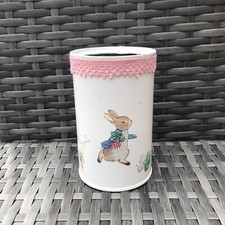 Peter Rabbit Pencil Pot Crayon Holder Handmade Decoupaged Upcycled Coffee Tin