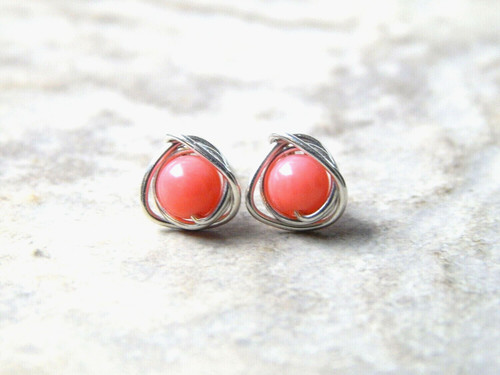 Handmade coral sterling - sterling, silver