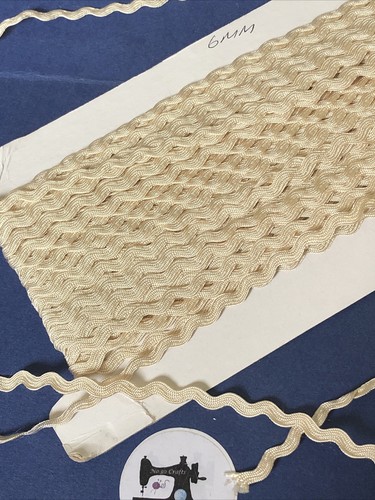 6mm dark cream ric rac - dark,