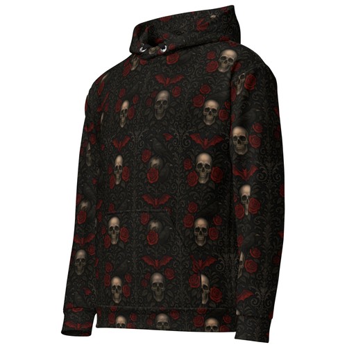 Crimson mourning hoodie - crimson,
