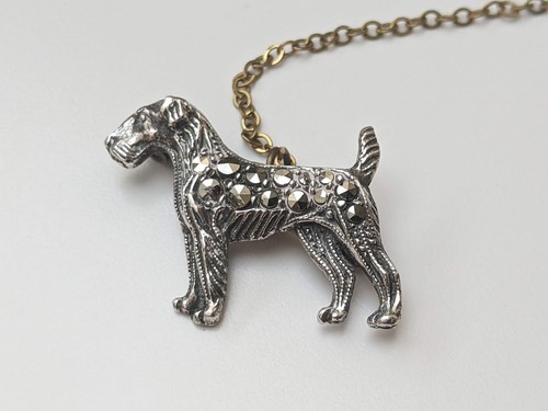 Antique 935 silver terrier - 935,