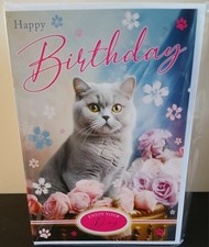 CUTE CAT FEMALE MALE BIRTHDAY