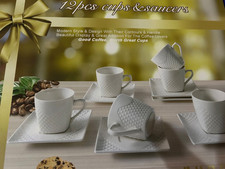 12 Pieces 6 oz Tea Cup &