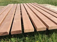 Sapele Mahogany Garden Bench Slats 12 Hardwood 1.22m x 55mm x 20mm Battens 4 ft