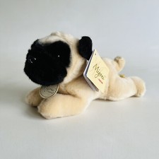 Aurora Miyoni Pug Dog Puppy Soft Toy Cuddly Plush Stuffed Animal 8”