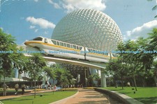 D106626 Future World a Sleek Monorail Circles Spaceship Earth. Walt Disney World