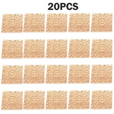 20PC Wooden Carved Applique