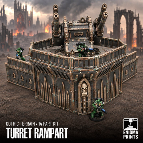 Turret rampart 28mm grimdark - rampart,