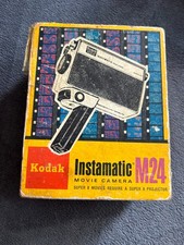 Vintage Kodak M24 Instamatic Super 8 Cine Film Camera With Box (Free P+P)