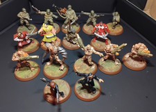 16 assorted Heroscape figures.
