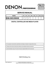 Service manual for - for, denon