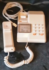 BOXED  Vintage 1980s Viscount 9511R  Push Button BT phone Beige Tested & Working