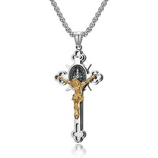 Mens Catholic Crucifix Cross