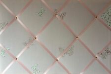 Laura Ashley Pink Bella Butterfly Hand Crafted Fabric Notice / Pin / Memo Board