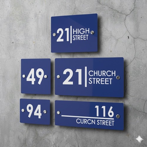 Personalised house sign door - house,