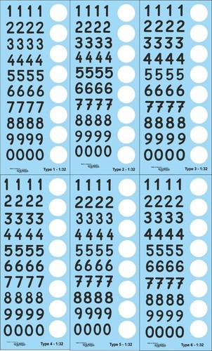 Decals numbers targa florio - decals,