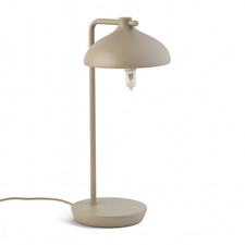 Desk Lamp Habitat Acorn Metal Latte Scandi Table Light G9 LED Modern No Shade