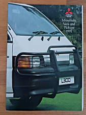 Vintage Mitsubishi Vans and Pickups UK Sales Brochure 1992