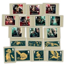 Official Harry Potter Stamps- Postcards 