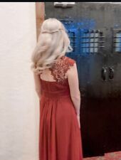 Burgundy / dark red bridesmaid dress