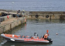 PHOTO  NATURAL EXPLORER RIBCRAFT IN THE HARBOUR AT JOHN O'GROATS WICK CAITHNESS
