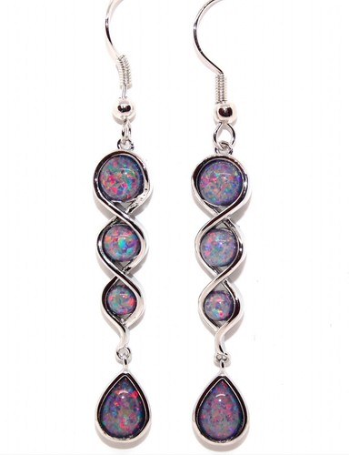 Sterling silver black - silver, fire