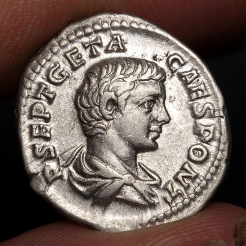 Geta denarius 200ad - geta, ancient