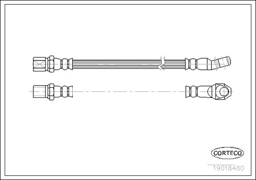 Brake hose for - brake,