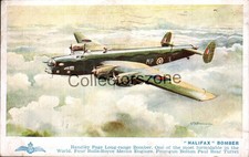 1944 Handley Page Halifax Bomber Printed Postcard J Salmon Series Posted