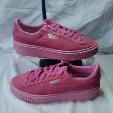 Puma Basket Platform Pristi Pink Ladies Trainer Uk 3.5 Used Vgc
